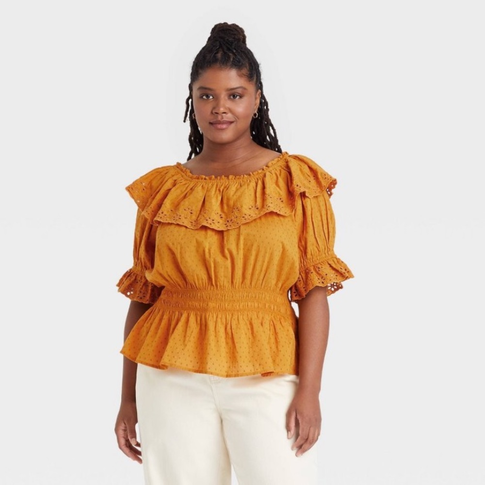 Off shoulder Mexican Style Top